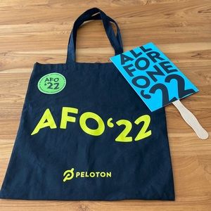 Peloton AFO Tote bag, sticker and sign